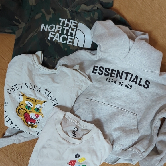 Fear of God Other - Lot Of 4 Boys Clothes - Essentials, North Face, Onitsuka Tiger